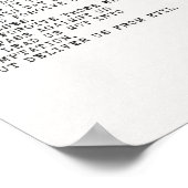 主の祈りの言葉 ポスター (角)