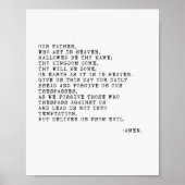 主の祈りの言葉 ポスター (正面)