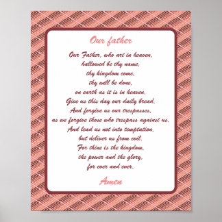 主の祈りの言葉 ポスター