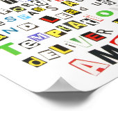 主の祈りの言葉 ポスター (角)