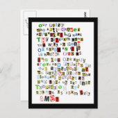 主の祈りの言葉 ポストカード (正面/裏面)