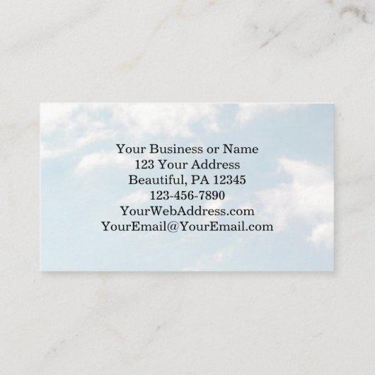 主の祈りの言葉,マタイ6:9-10 感動的 名刺 (裏面)