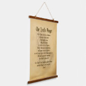 主の祈りの言葉(伝統的) 吊り下げ型タペストリー (傾斜あり)