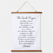 主の祈りの言葉 吊り下げ型タペストリー (正面)