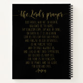 主の祈りの言葉、天国で芸術する父 ノートブック (裏面)