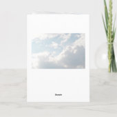 主の祈りの言葉、私たちの父は天国で芸術を学んだ。 カード (裏面)