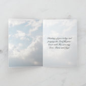 主の祈りの言葉、私たちの父は天国で芸術を学んだ。 カード (内部)