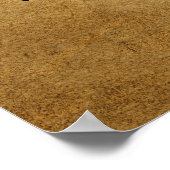 主の祈りの言葉(聖なる書物、 経典:マタイ6:9-13) ポスター (角)