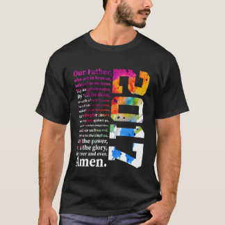 主の祈り 2017 宗教的なイエス様 9歳の誕生日 Tシャツ