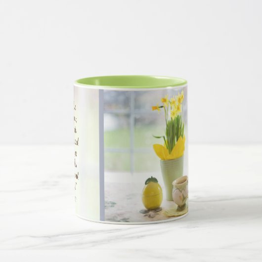 主の祝福があなたにあります ヨハネ書 6:24-26 聖書の詩 マグカップ (中央)