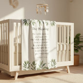 主の祝福と守り フリースブランケット