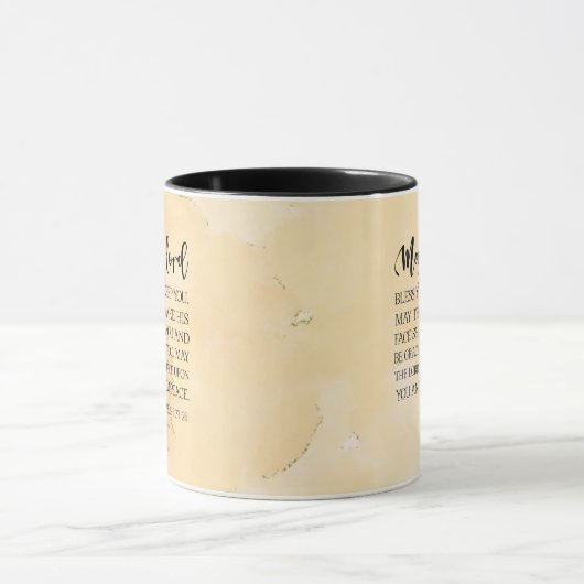 主の祝福の聖書の詩篇6:24-26 「主があなたを祝福し、あなたを守られますように。主がその顔をあな マグカップ (中央)