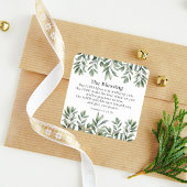 主の祝福 - あなたを守り、恵みを与える スクエアシール