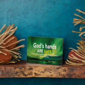 主の箴言3:5へのクリスチャンの信頼 フォトプラーク (側面)