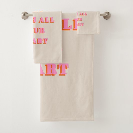 主の約束を信じる聖書の一節の引用文 バスタオルセット (インサイチュ)