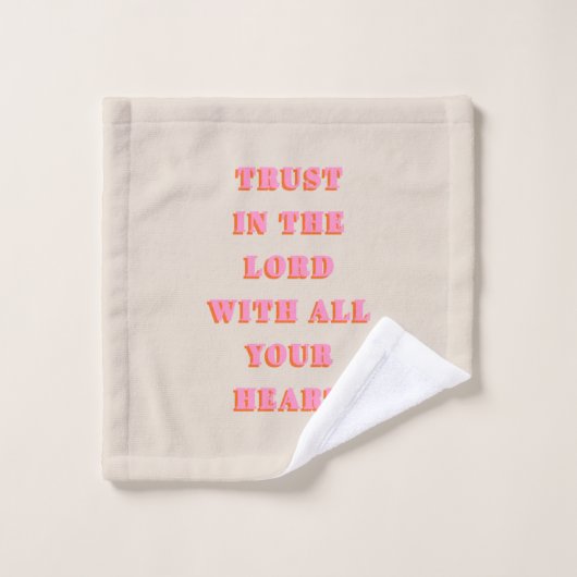 主の約束を信じる聖書の一節の引用文 バスタオルセット (ウォッシュタオル)