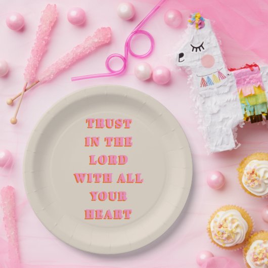 主の約束を信じる聖書の一節の引用文 ペーパープレート (パーティー)