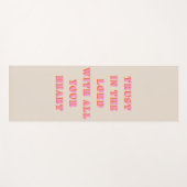 主の約束を信じる聖書の一節の引用文 ヨガマット (正面(横))