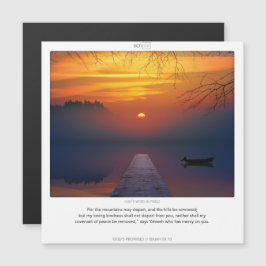 「主の約束」聖書箴言カード　イザヤ54:10 　神の約束スクリピックス マグネティックカード マグネット招待状