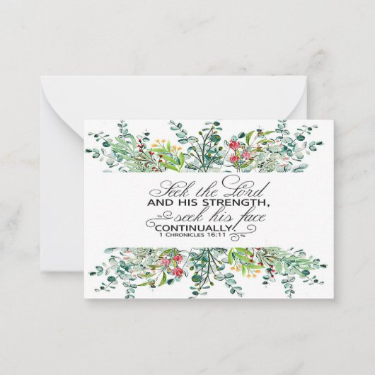 主の緑の枠の聖なる書物、 経典 ノートカード (正面)