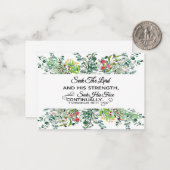 主の緑の枠の聖なる書物、 経典 ノートカード (正面/裏面インサイチュ)