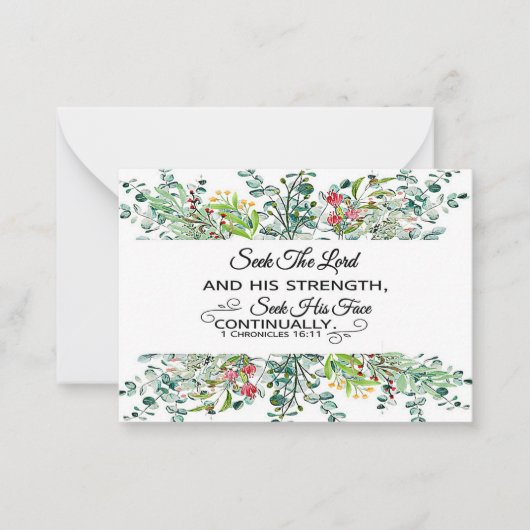 主の緑の枠の聖なる書物、 経典 ノートカード (正面)