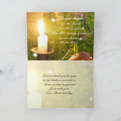 主の聖書の詩の挨拶状への感謝を与えて下さい シーズンカード (内部)