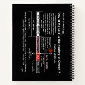 主の聖書表の日の終末論 ノートブック (裏面)