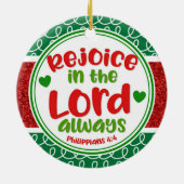 主の聖降誕祭いつもピリピ セラミックオーナメント (裏面)