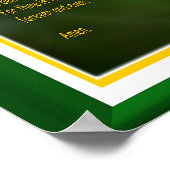 主の花の祈りの言葉 ポスター (角)