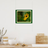 主の花の祈りの言葉 ポスター (キッチン)