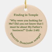 主の見つけ セラミックオーナメント (裏面)