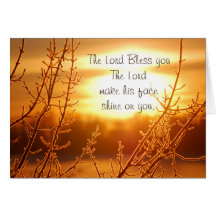 主の賛美数6:24-26聖書のカード