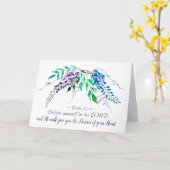 主の賛美歌の37:4の歓喜あなた自身、花柄 カード (黄色い花)