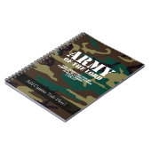 主の軍隊、聖書の聖なる書物、経典の迷彩柄 ノートブック (左側)