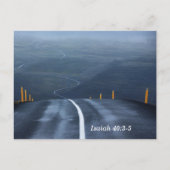 「主の道は、荒野に備えよ。砂漠に、神の道をまっすぐにせよ。 4 すべての谷は満たされ、あらゆる山と小 ポストカード (裏面)