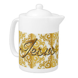 主の金ゴールドダマスコティーポット培地