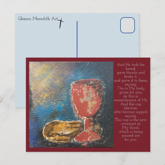 主の食卓 ポストカード (正面/裏面)