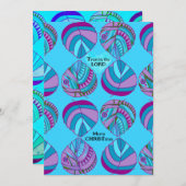 主の魚のアクア離れククリスマスを信頼 シーズンカード (正面/裏面)