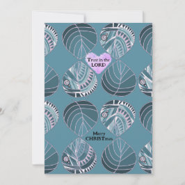主の魚のクリスマス葉を信じて シーズンカード