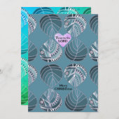 主の魚のクリスマス葉を信じて シーズンカード (正面/裏面)