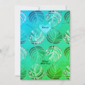 主の魚のクリスマス葉を信じて シーズンカード (裏面)