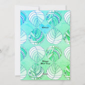 主の魚の海のクリスマス葉を信じて シーズンカード (裏面)