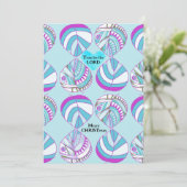 主の魚を信じて紫の空の葉クリスマス シーズンカード (スタンド正面)