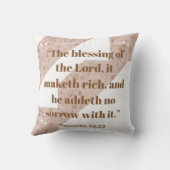 主のBible Verse Pillow天恵 クッション (裏面)
