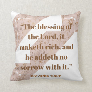 主のBible Verse Pillow天恵 クッション