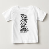 主のBrush Script希望 ベビーTシャツ (正面)