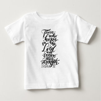主のBrush Script希望 ベビーTシャツ