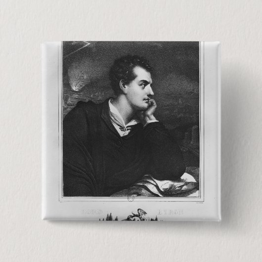 主のByronポートレート 缶バッジ (正面)