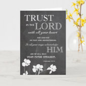 主のEncouragement Card黒板の信頼 カード (黄色い花)